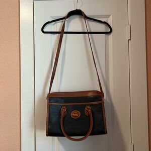 Dooney & Bourke Black and Brown Crossbody Bag